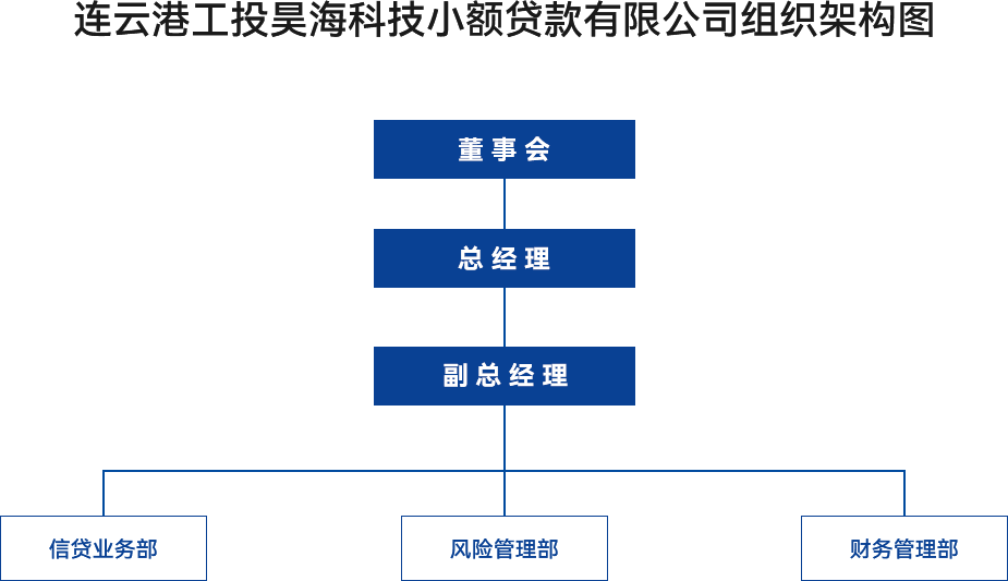 金融板块-连云港工投昊海科技小额贷款有限kaiyun开云（中国）组织架构图